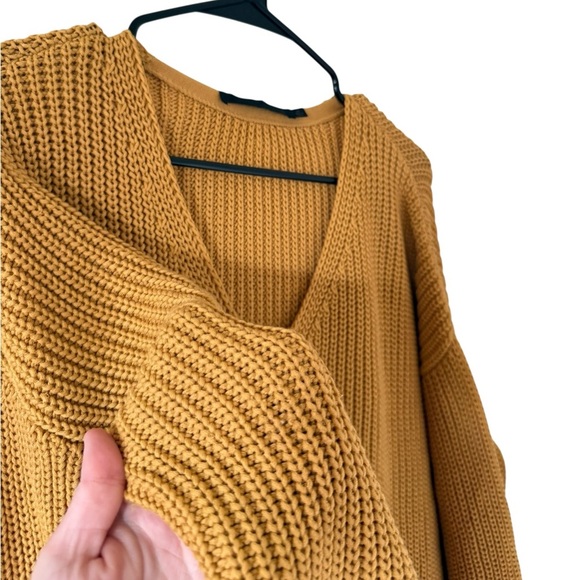 Jenni Kayne Cotton Cabin Sweater in Mustard - Picture 9 of 10